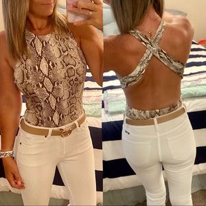 Stella Snake Skin Bodysuit